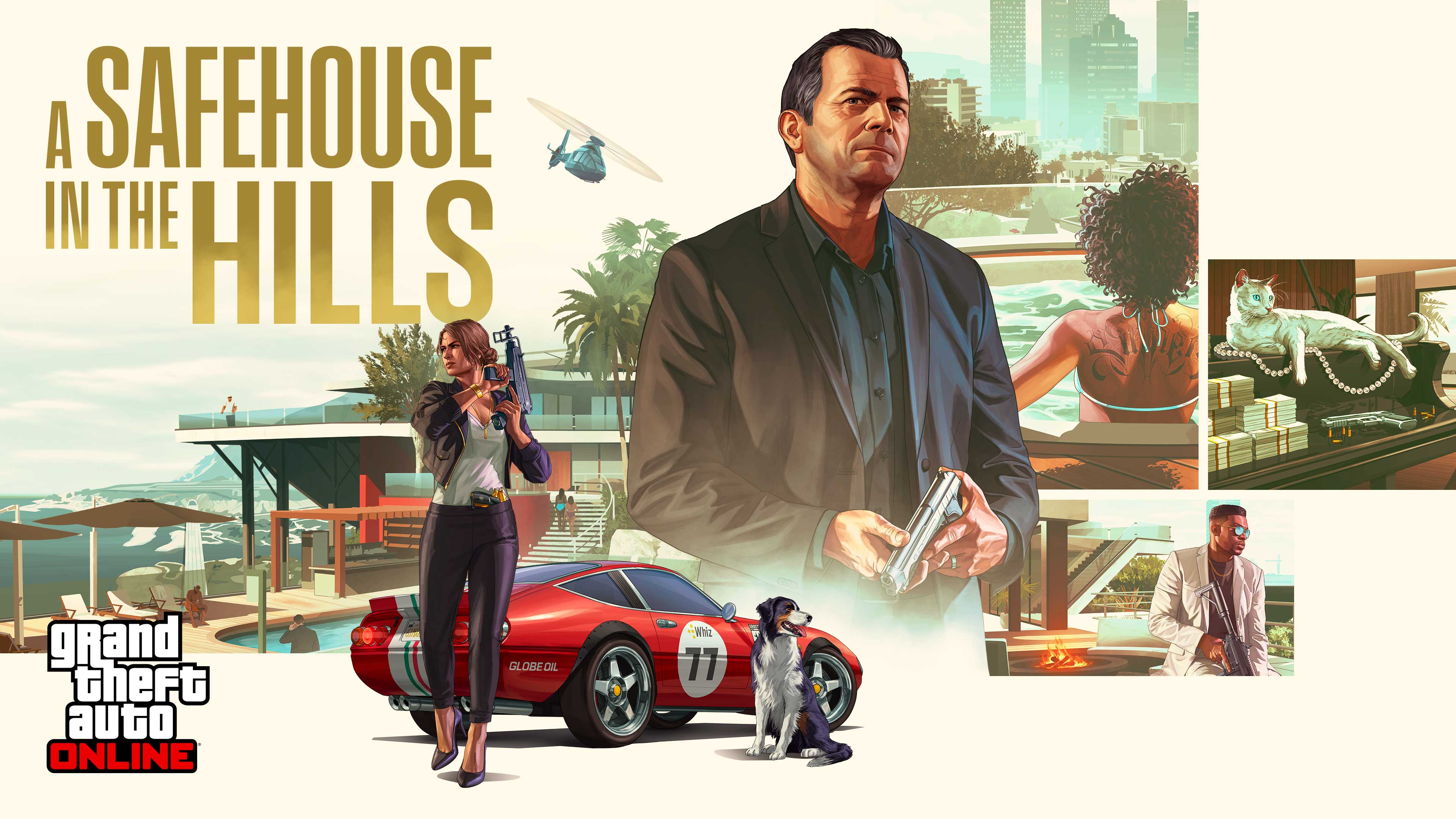 A Safehouse in the Hills: een villa in GTA Online, en Michael is terug