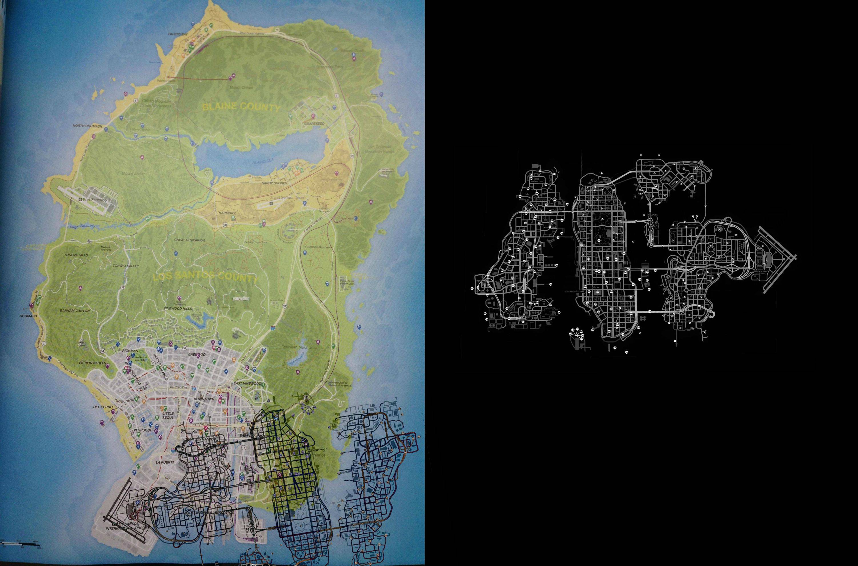 De map van GTA V is bekend! Nieuwe GTA 5 info (screenshots)!